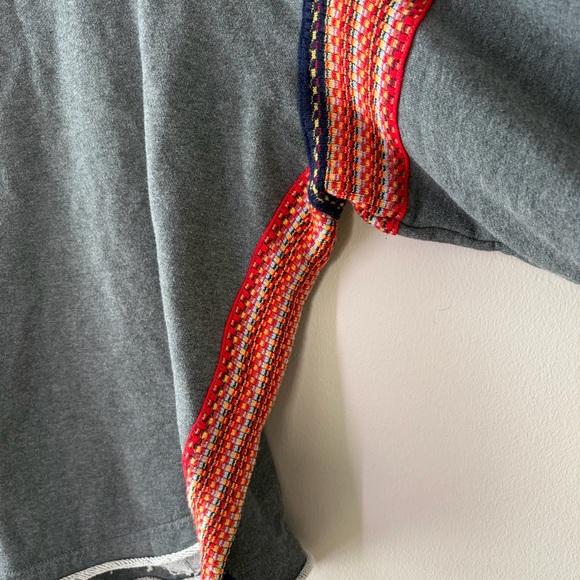 Natural Life Charcoal Knit Trim Sweatshirt Size L/XL - Picture 6 of 10